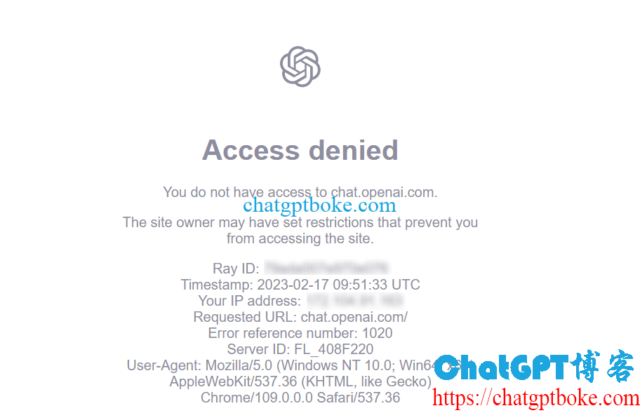 ChatGPT Access denied
