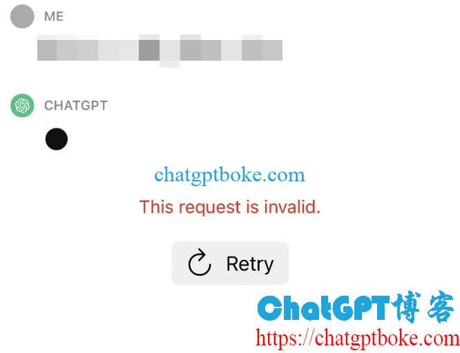 ChatGPT iOS App客户端报错This request is invalid