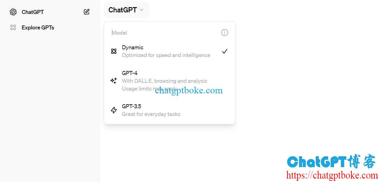 ChatGPT Plus Dynamic模式
