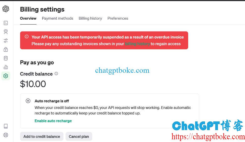 OpenAI platform Your APl access has been temporarily suspended as a