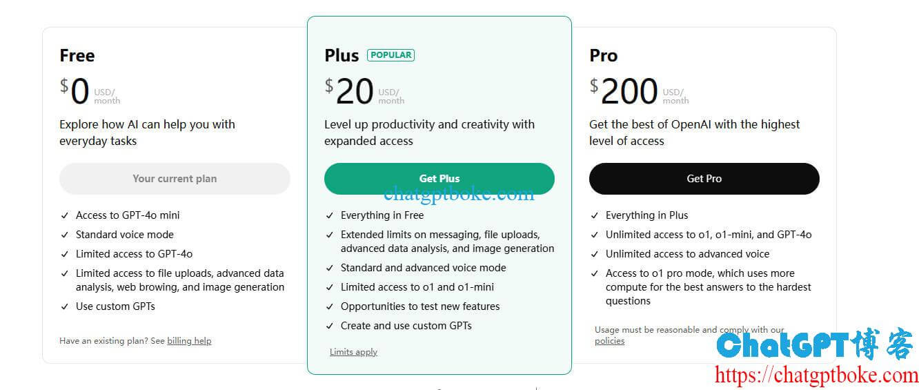 ChatGPT推出$200/月的ChatGPT Pro，无限次使用GPT-4o、o1和o1-mini，新增o1-pro